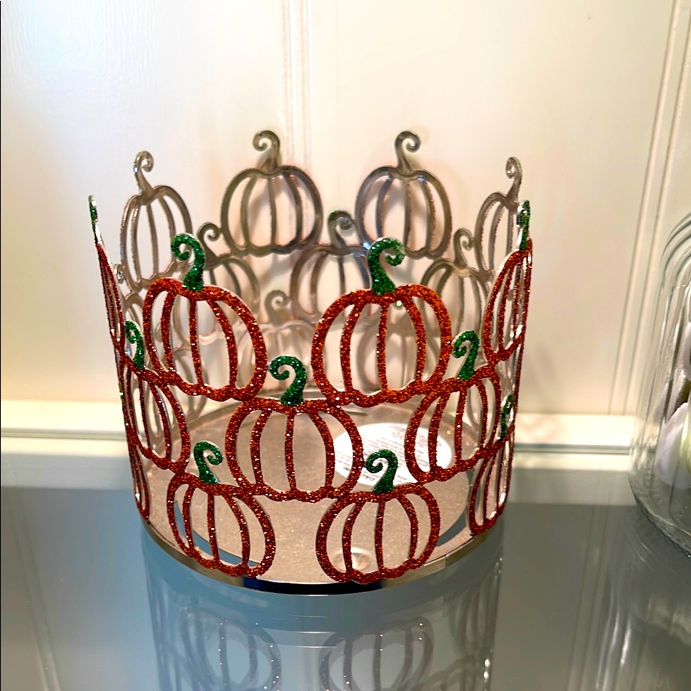 BBW Pumpkin 3 Wicks Candle Holder